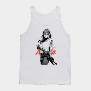 Badass Anime Girl Tank Top